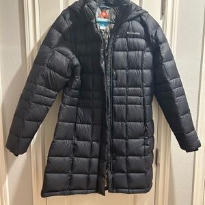 Columbia Women's Black Long Quilted Puffer Coat